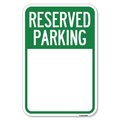 Signmission Blank Reserved Parking Heavy-Gauge Aluminum Sign, 12" x 18", A-1218-24298 A-1218-24298